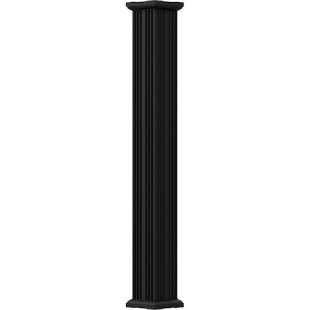 10 X 8' Endura-Aluminum Column, Square Shaft (Load-Bearing 26,000 Lbs), Non-Tapered, FLuted